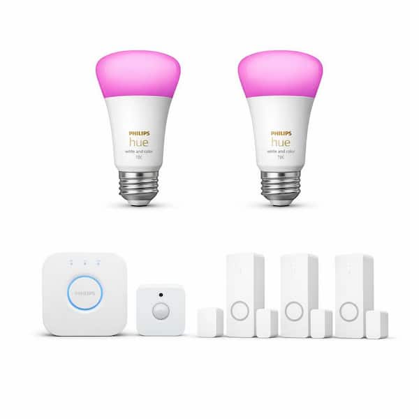 Smart Motion Sensor, Door/Window Contact Sensor, LED Bulb & Home Bridge Combo