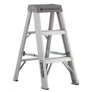3 ft. Aluminum Step Ladder with 300 lbs. Load Capacity Type IA Duty Rating