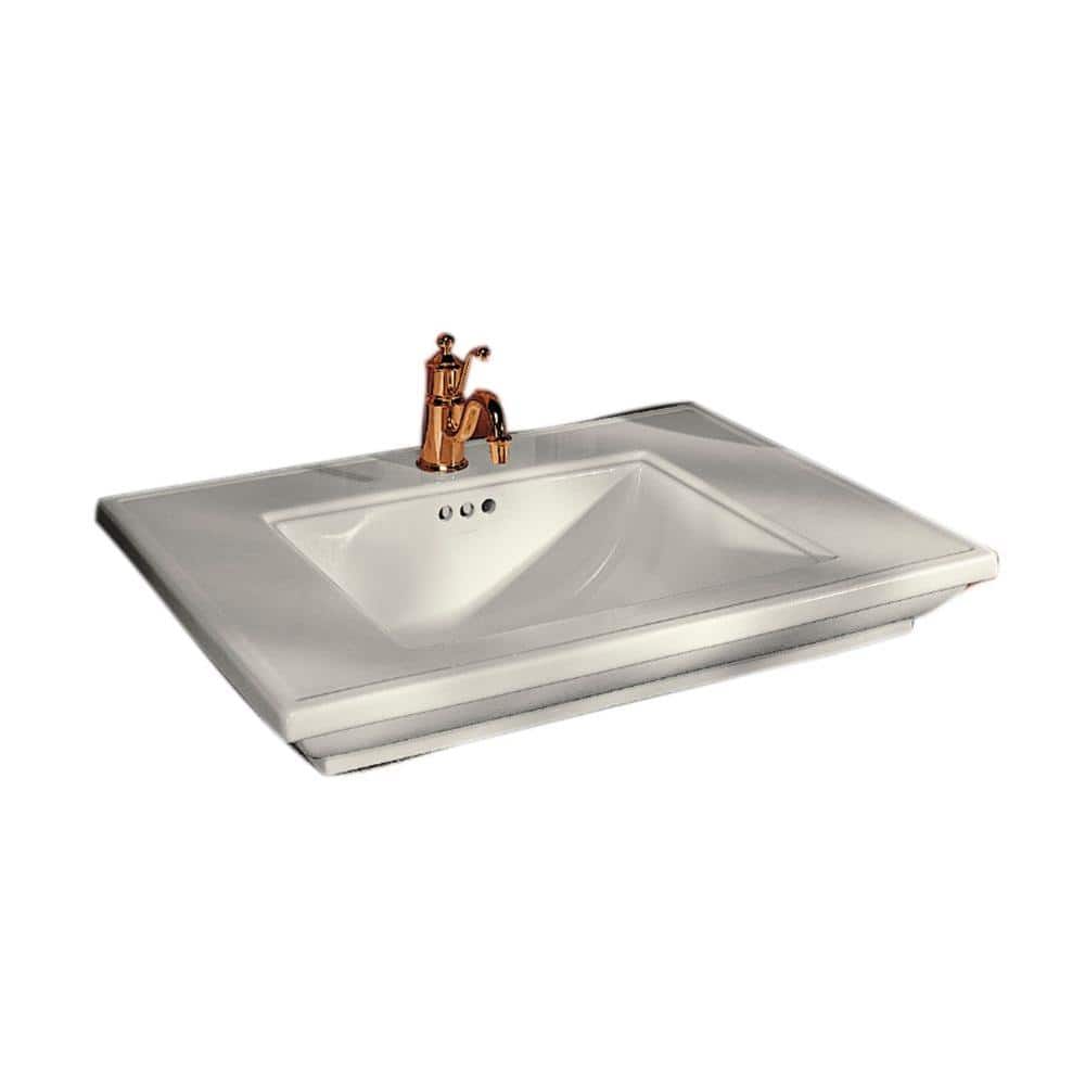 Memoirs 5 in. Pedestal Sink Basin in Biscuit