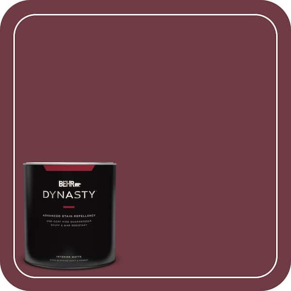 BEHR DYNASTY 1 qt. #BXC-90 Wild Cranberry Matte Interior Stain-Blocking Paint and Primer