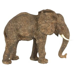 10 in. Polyresin Elephant Decorative Statue
