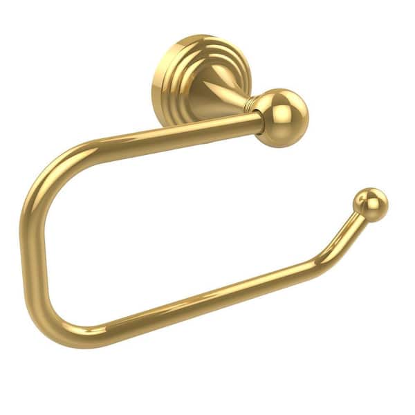 Allied Brass Sag Harbor Collection European Style Single Post Toilet Paper  Holder in Unlacquered Brass SG-24E-UNL - The Home Depot