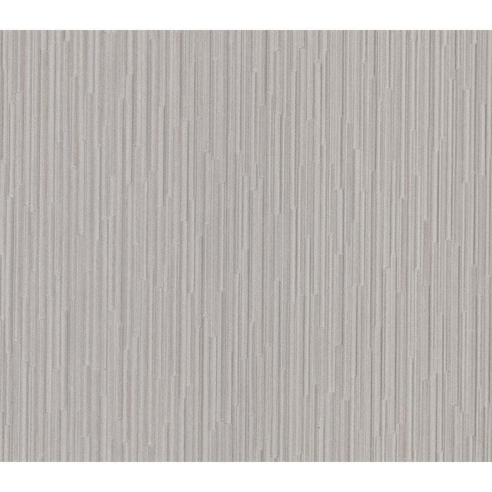 Advantage Cipriani Pewter Vertical Texture Vinyl Peelable Wallpaper ...