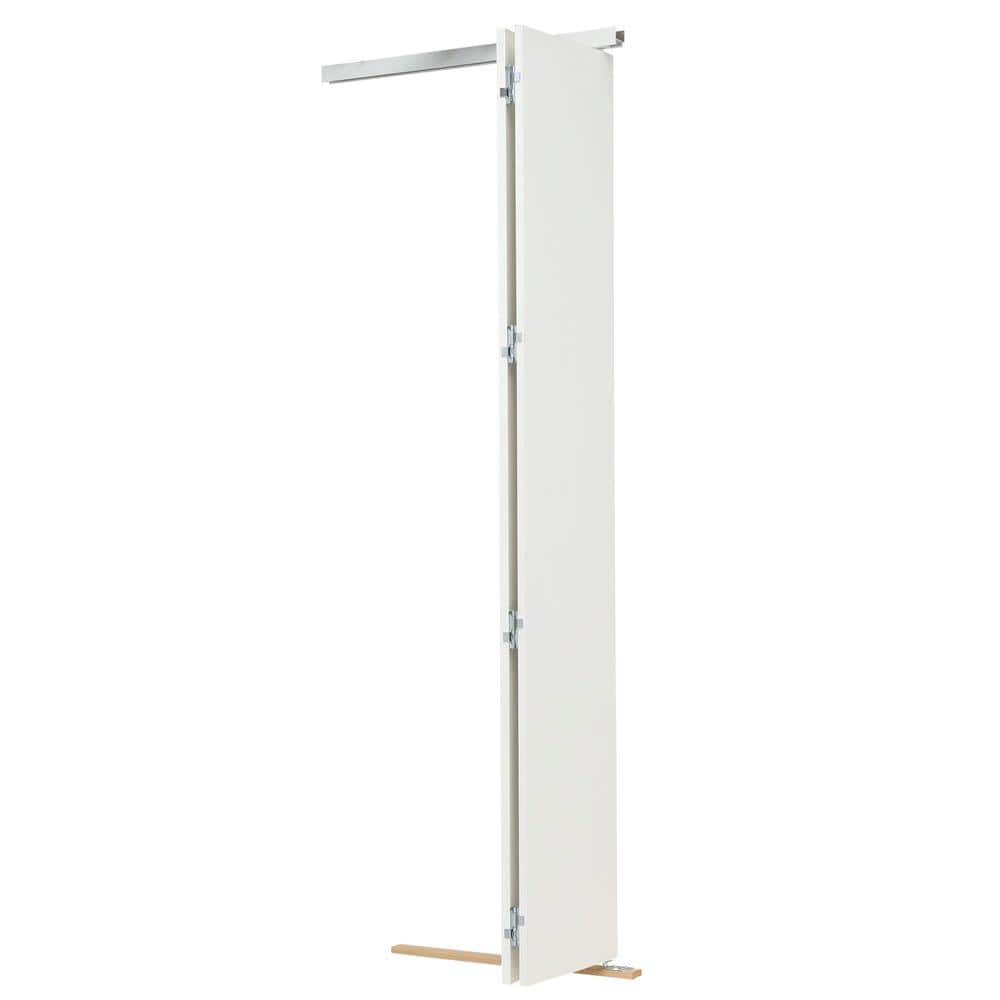 White Solid Core Primed Bi-Fold Door with Mirror, 80" x 60"