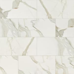 Take Home Tile Sample-Valencia Calacatta 4 in. x 4 in. Polished Porcelain Floor and Wall Tile