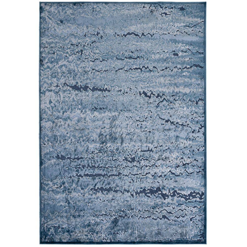 SAFAVIEH Paradise 9 ft. x 12 ft. Blue/Black Marble High-Low Area