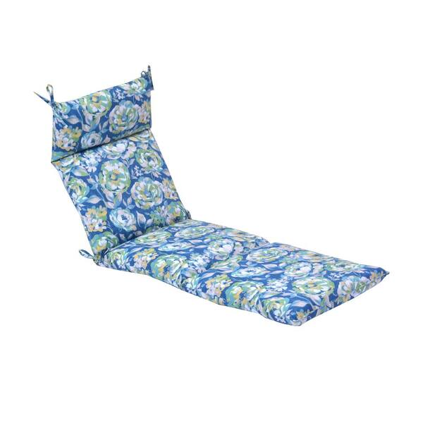 Hampton Bay Surplus Floral Outdoor Chaise Lounge Cushion