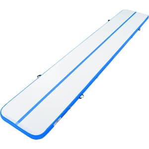 Gymnastics Air Mat 235.4 in. L x 39.8 in. x W 4 in. Thick 64.71 sq. ft. Inflatable Gymnastics Tumbling Mat Blue