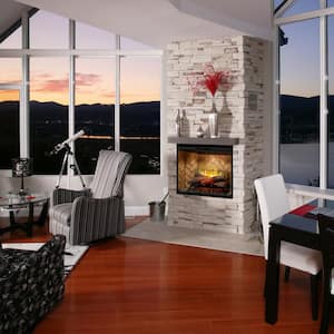 Revillusion 30 in. Built-In Electric Fireplace Insert with Front Glass and Plug Kit