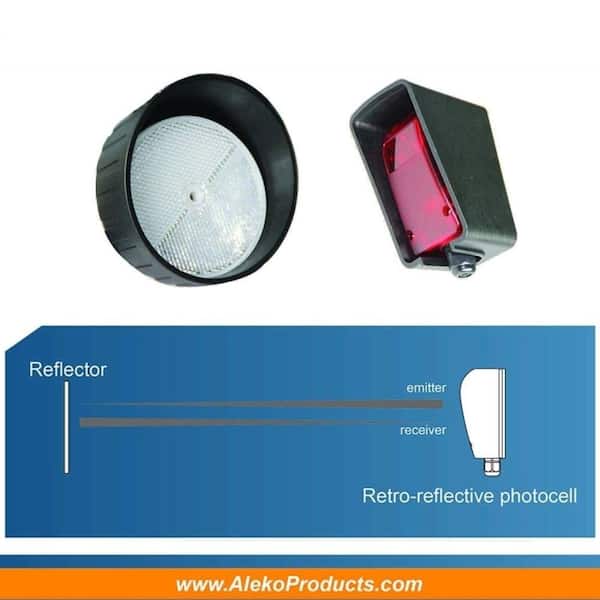 ALEKO Safety Photocell Infrared Photo Eye 5 in x 4 in Sensor for Garage and Gate Openers