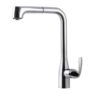 Cora Single-Handle Pull Out Sprayer Kitchen Faucet with CeraDox Technology in Polished Chrome