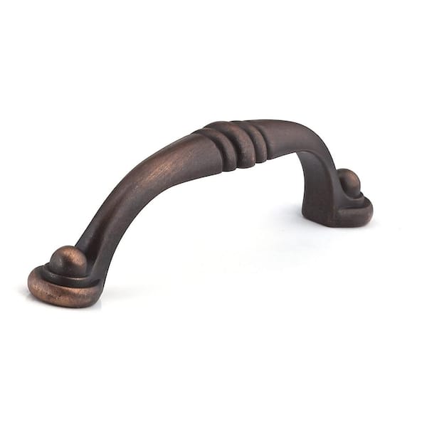Richelieu Hardware Beloeil Collection 3 3/4 in. (96 mm) Brushed Oil-Rubbed Bronze Traditional Cabinet Bar Pull
