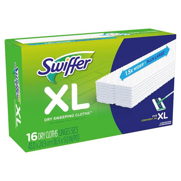 16-Count, 4-Pack Sweeper Professional XL Unscented Dry Sweeping Cloth Refills 
