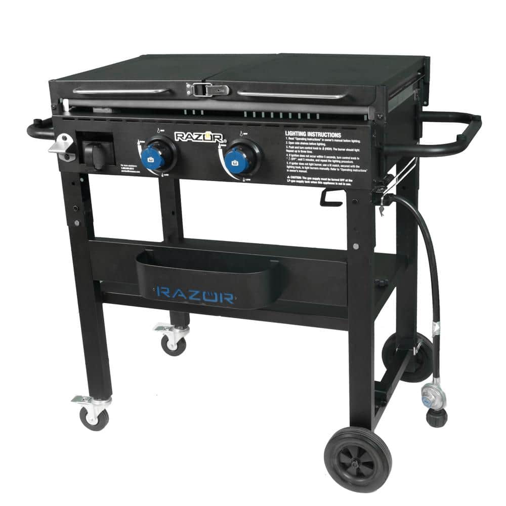 Razor 2-Burner Black Stainless Steel Propane Gas Grill