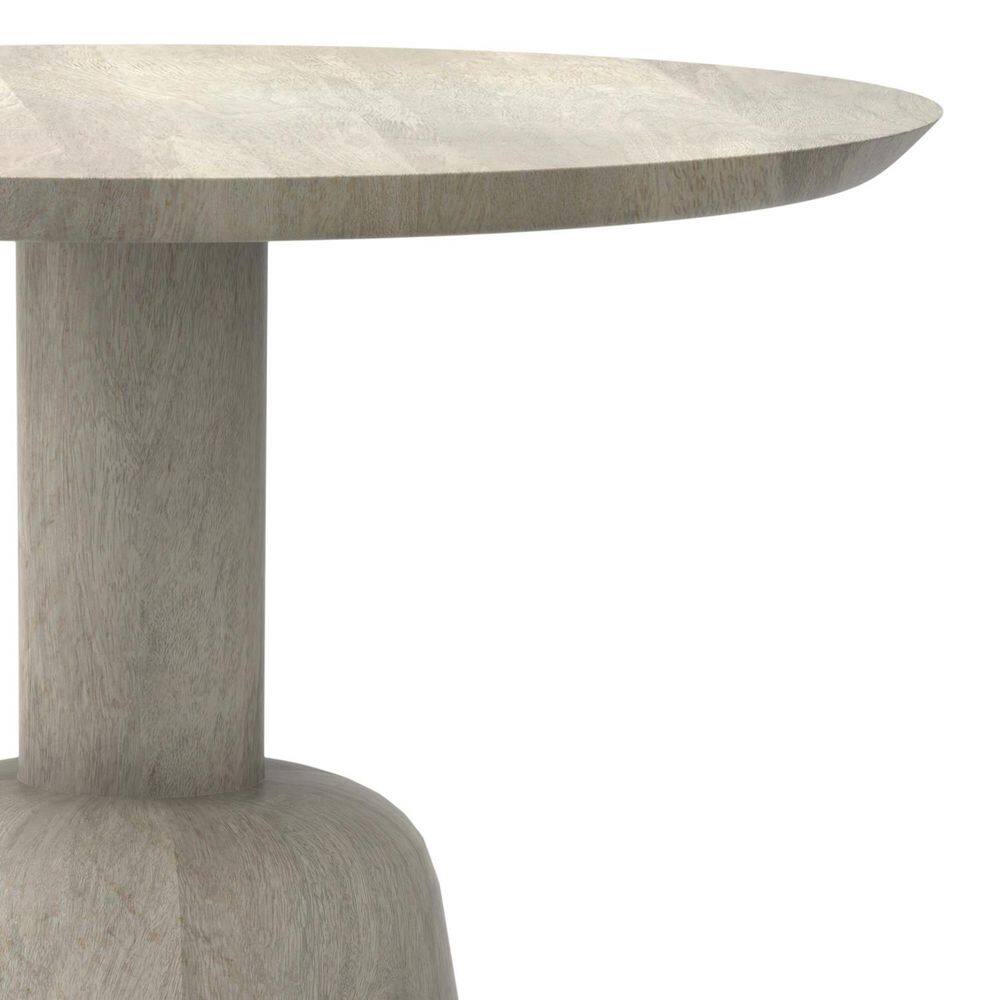 Finchley White Wash Solid Mango Wood Round Side Table