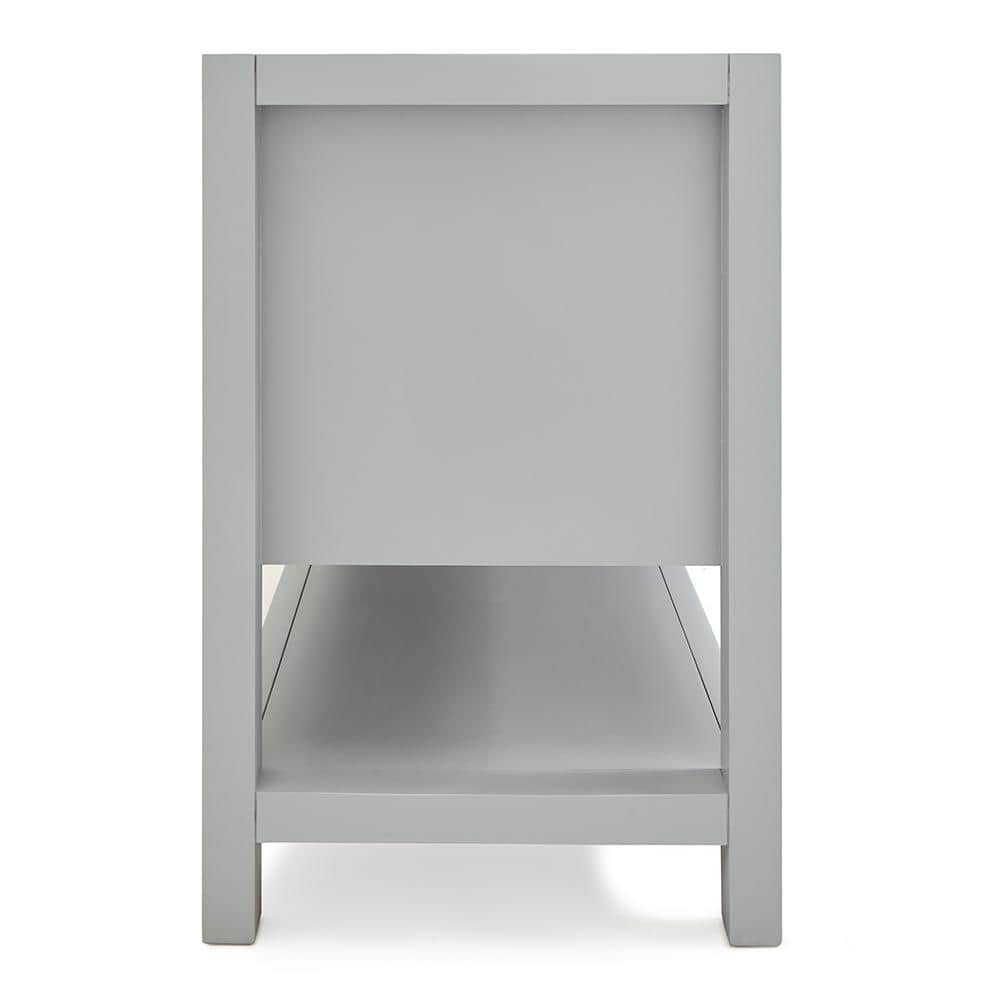 Bayhill 72" Gray Double Freestanding Bathroom Vanity Base