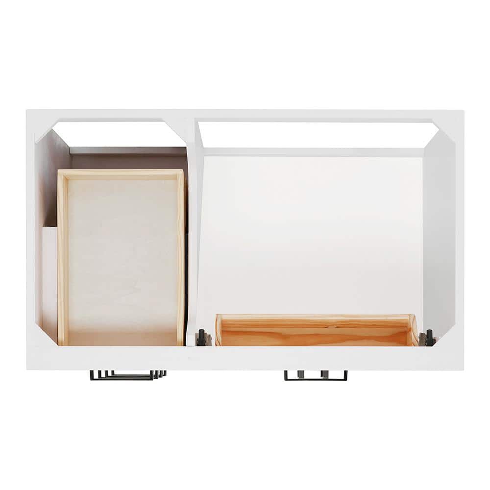 Hepburn 36" White Hardwood Single Freestanding Vanity Cabinet