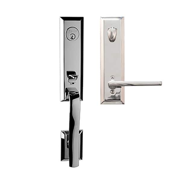 DELANEY HARDWARE Bravura 971 Austin Handleset with Left Handed Lever in Chrome