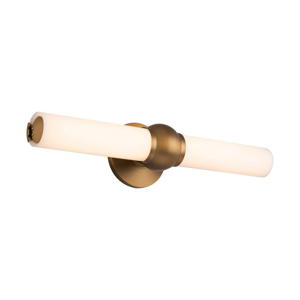 Juliet 27 in. Aged Brass LED Vanity Light Bar and Wall Sconce, 3000K price history on PriceWatchPro