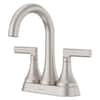 Pfister Vedra 4 in. Centerset Double Handle Bathroom Faucet in Spot