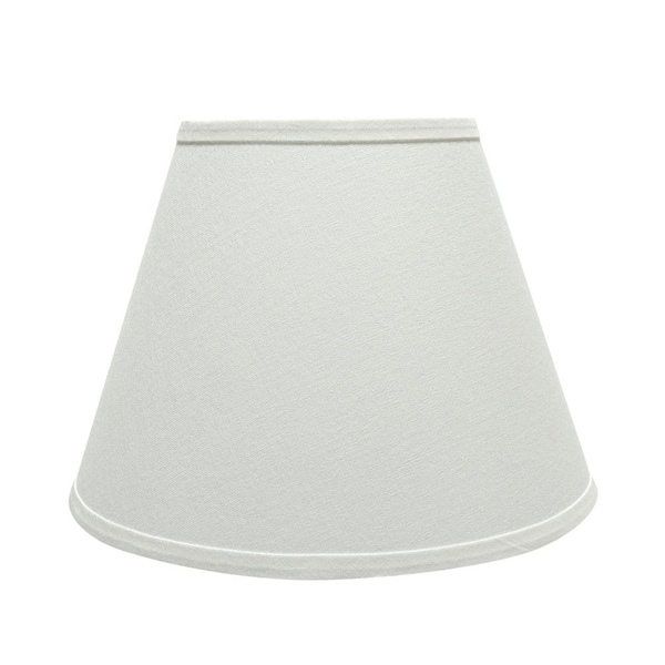 Aspen Creative Corporation 13 in. x 9.5 in. White Hardback Empire Lamp Shade