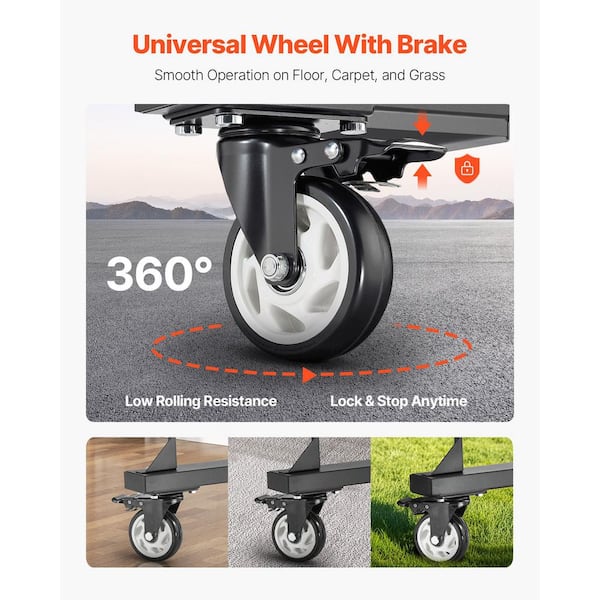 SKYSHALO Folding Chair Rack, Multi-Function Chair Storage Dolly