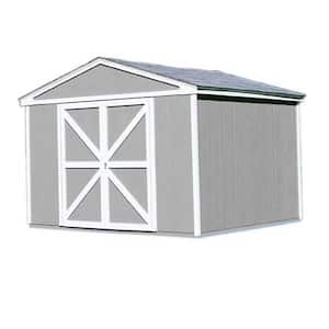 Somerset 10 ft. x 10 ft. Wood Storage Building Kit with Floor