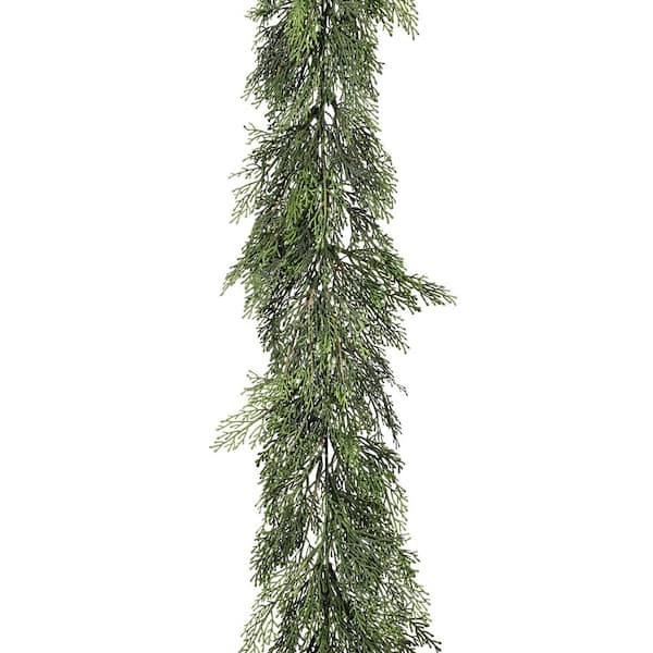 6 ft. Green Artificial Cedar Greenery Garland Uv Proof