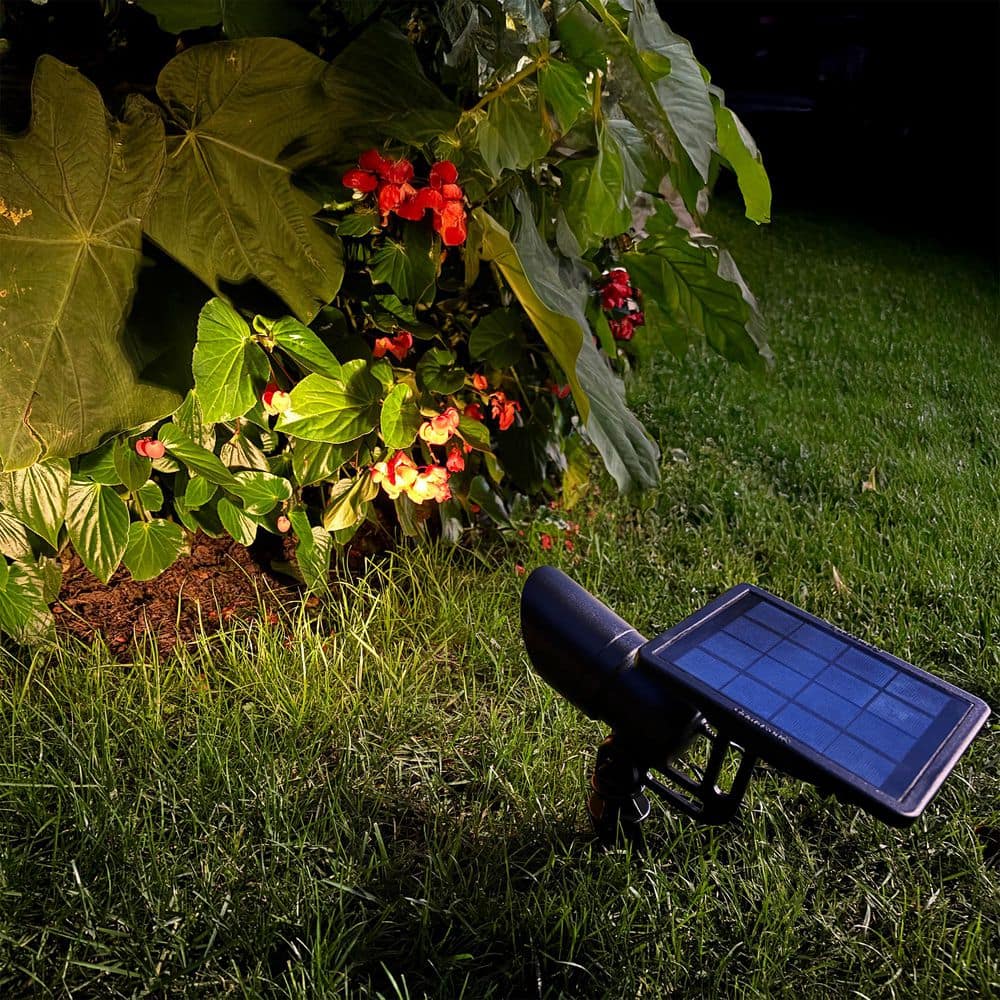 GAMA SONIC Progressive Black Solar Integrated LED Landscape Flood