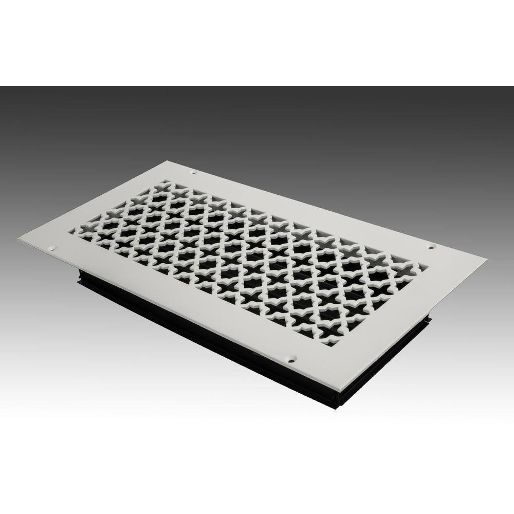 Victorian 14 in. x 6 in. White Powder Coat Steel Wall Ceiling Vent with Opposed Blade Damper price history on PriceWatchPro