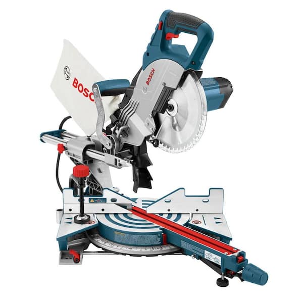 12 Amp 8-1/2 in. Corded Portable Single Bevel Sliding Compound Miter Saw with 48-Tooth Carbide Blade