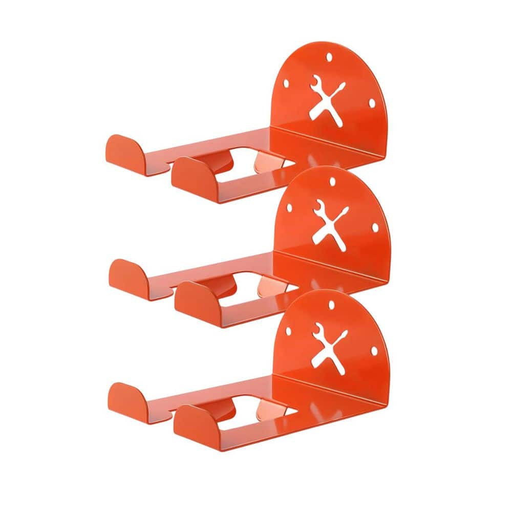 Upgraded Heavy Duty 6 in. Orange Stainless Steel Oversized Anti-Slip Wall Rack with Organizer Hooks 3-Pack Included price history on PriceWatchPro