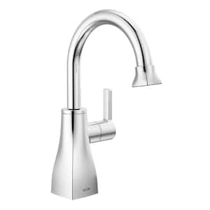 Contemporary Square Single Handle Beverage Faucet in Polished Chrome