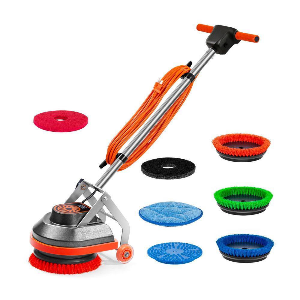 Commercial Corded Floor Scrubber for Hard Floors and Carpets in Gray with Deep Cleaning and Fingertip Control price history on PriceWatchPro