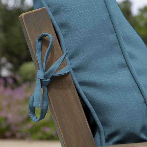 ARDEN Outdoor Plush Modern Tufted Blowfill Dining Chair Cushion