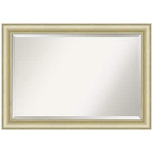Textured Light Gold 41 in. H x 29 in. W Framed Wall Mirror