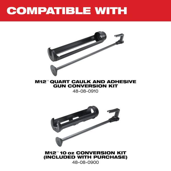 Milwaukee M12 FUEL 12V Lithium-Ion Cordless Multi-Tool Kit with 10 oz. Caulk and Adhesive Gun, Rotary Tool and 6.0Ah Battery