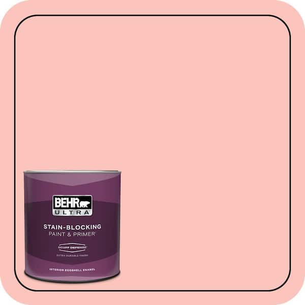 BEHR ULTRA 1 qt. #170C-3 Coral Bells Extra Durable Eggshell Enamel Interior Paint & Primer