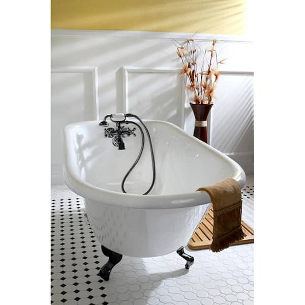 Kingston Brass Claw Foot Bathtub Caddy in Brushed Nickel