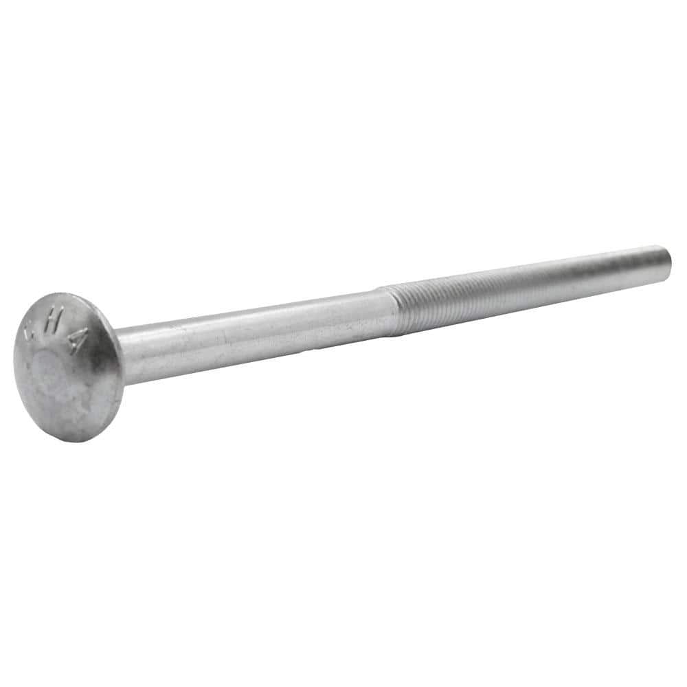 Everbilt 1/2 in.-13 x 8 in. Zinc Plated Carriage Bolt (10-Pack) -  800480