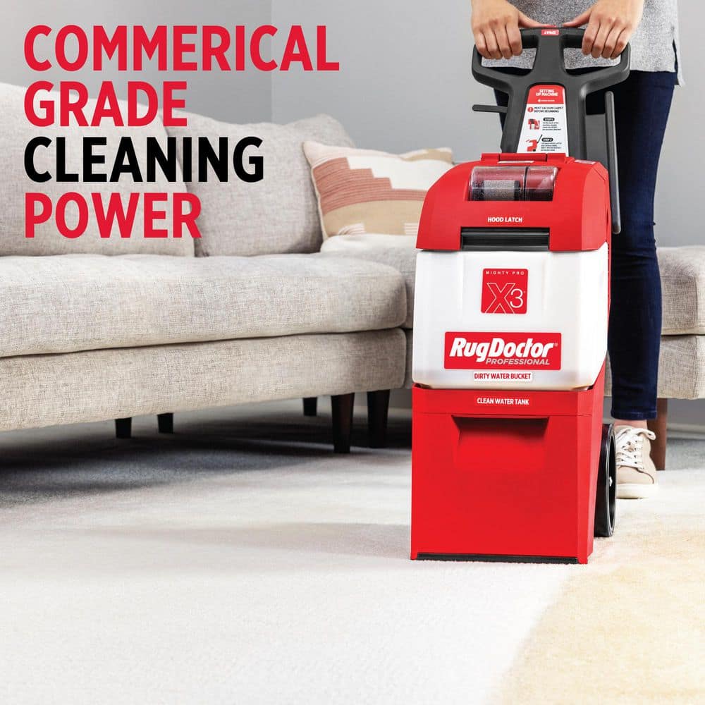 Rug Doctor Red Commercial Carpet Cleaner with Pet Solution