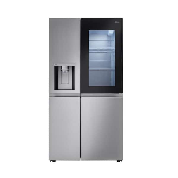 LG 27 cu. ft. Side by Side Smart Refrigerator w/ InstaView and Craft Ice in PrintProof Stainless Steel