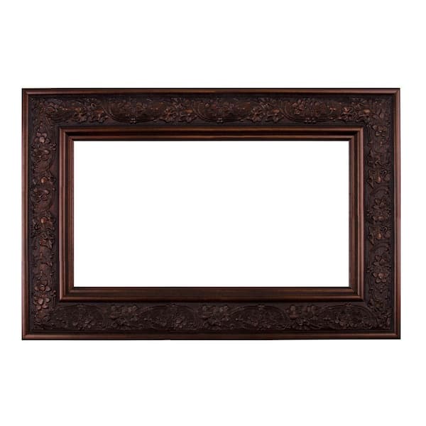Verona 48 in. x 36 in. Mirror Frame Kit in Bronze Brown - Mirror Not Included