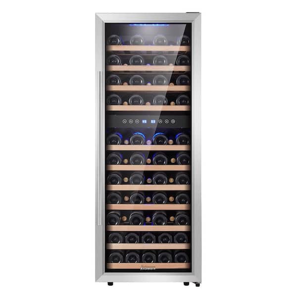 Kalamera 73 Bottle Compressor Wine Cooler Dual Zone with Touch Control - Frost Free - Free standing