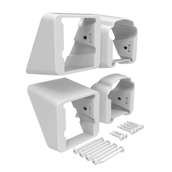 Bella Premier Series Rail White Stair Bracket Kit