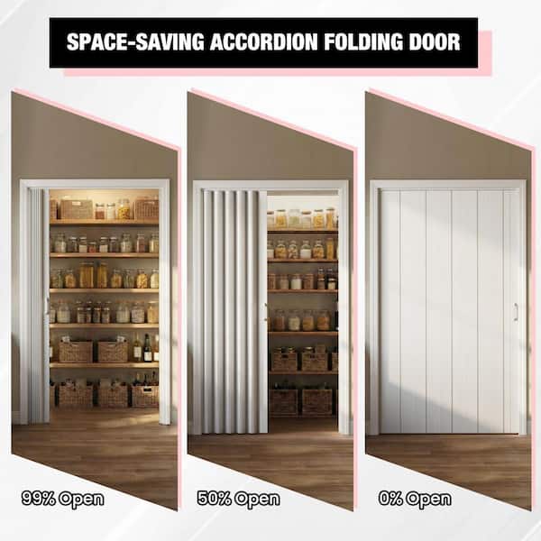 GOLDENPOLEY Blackout 60 in. x 80 in. White Oak Finished PVC