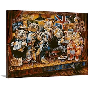 "Bull Dog Blues Band" by Bill Bell Canvas Wall Art