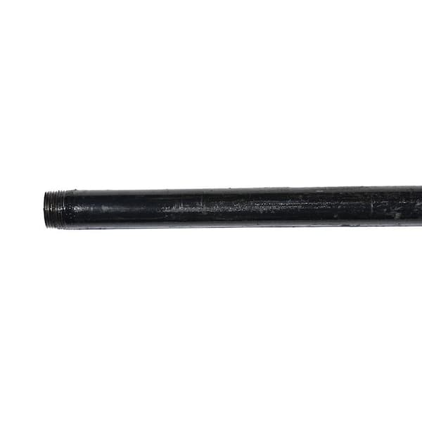 1 in. x 10 ft. Black Steel Sch. 40 Pipe