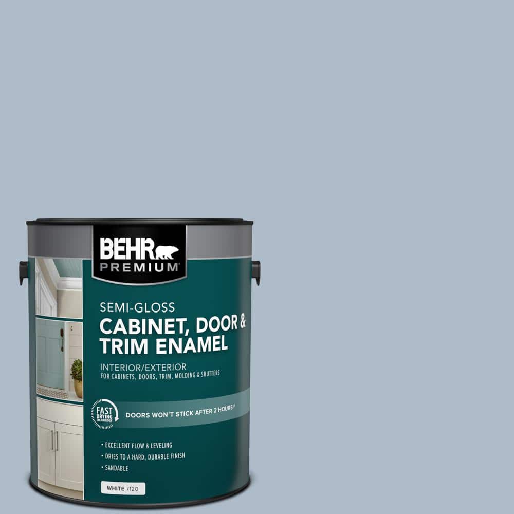 1 gal. #PPU15-16 Simply Blue Semi-Gloss Enamel Interior/Exterior Cabinet, Door & Trim Paint price history on PriceWatchPro