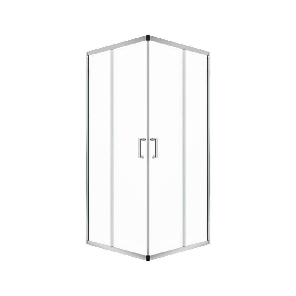 34" W x 72" H Clear Tempered Glass Shower Enclosure